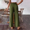 thumbnail image 4 of WILLBEST Pantalones Casuales para Mujer: Pantalones Holgados con Cremallera de Color Liso para Uso Diario y Relajación, elegantes y Cómodos con Detalle de Presión Lateral. Grande, 4 of 7
