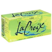 La Croix Sparkling Water, Natural Lime Flavored, 8 Cans, 12 Fluid Ounces (Pack of 2)