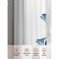 thumbnail image 3 of Blue Fish Sheer Curtains for Living Room Bedroom Coastal Ocean Animal Watercolor White Sheer Curtains 96 Inch Long 2 Panels Set Light Filtering Curtain Window Treatments Drapes for Dining Room, 3 of 6