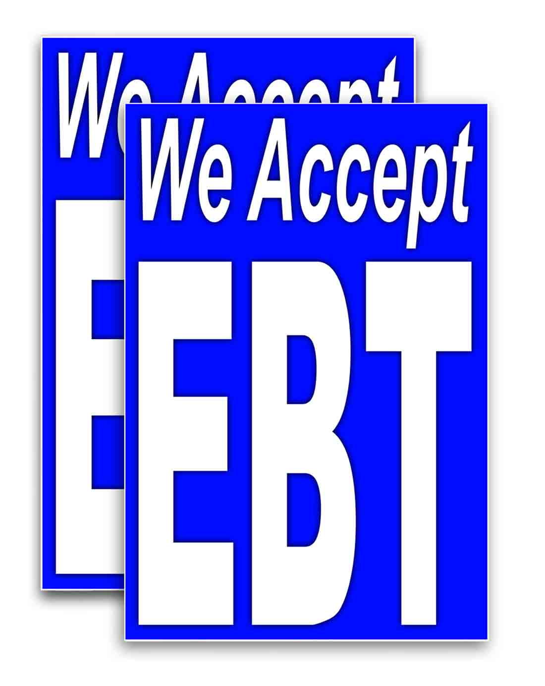 We Accept EBT 24 X 36 Vinyl Decal Only Pack Of 2 Sign Sticker electric-vehicle-charging-point-number-2-sign-from-key-signs-uk