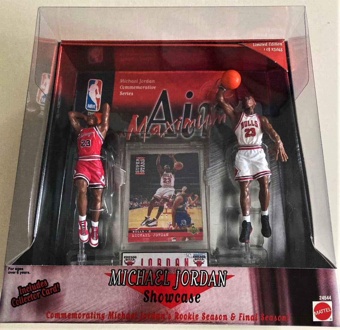 NBA Air Maximum Michael Jordan Showcase 2-Figure Box Set 1999 Mattel ...