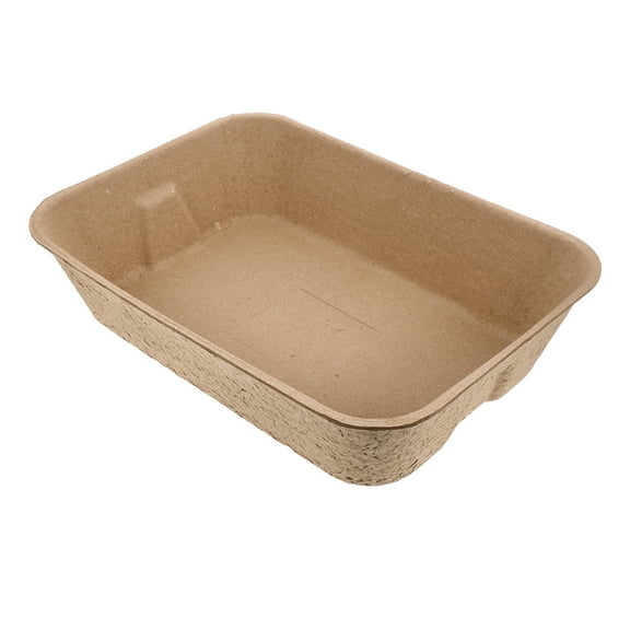 ELAYARD Disposable Paper Cat Litter Box Light Brown for Indoor and Outdoor Use