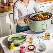 Beautiful 6 Qt Programmable Slow Cooker, Sage Green by Drew Barrymore