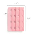 thumbnail image 3 of INSPIRE CHIC Women's 3 Rows 4 Hooks Bra Extenders Straps Extension Pink 3 Rows 4 Hooks 2 Pcs, 3 of 5