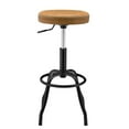 thumbnail image 4 of Belen Kox PU Leatgher Gaslift Backless Swivel Bar Stool, Vintage Cedar Brown, 4 of 4