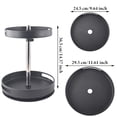 thumbnail image 2 of SHCKE Organizer Round Turntable Spice Rack, Seasoning Storage Rack Cabinet Organizer, 360° Rotating Spice Jars Organizer & Holder for Kitchen, Bathroom, Living Room, 2 of 8