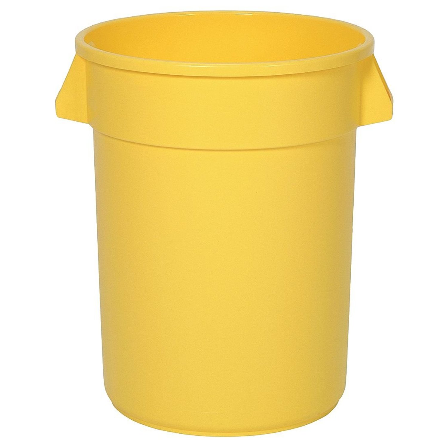 32 gal. Round Yellow Trash Can
