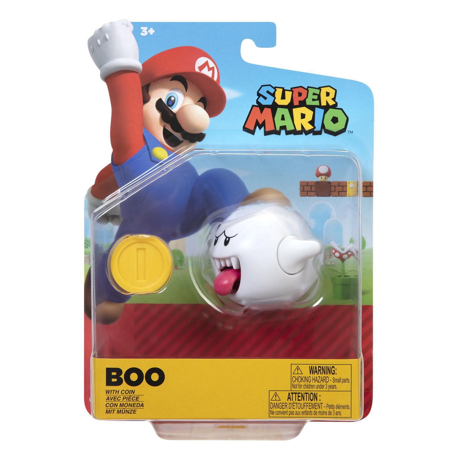 Nintendo 4" Boo with Coin Figure