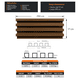 thumbnail image 3 of Lambrin Panel Decorativo de WPC para Interiores, Muro, Pared, Diseño Duradero, Acabado Madera, Texturas Variadas 3D Acanalado, Ranurado 6.49m2, 14 Piezas 290x16 cm (NOGAL), 3 of 6