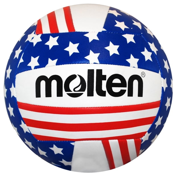 Estrellas y rayas fundidas de voleibol recreativo rojo/blanco/azul