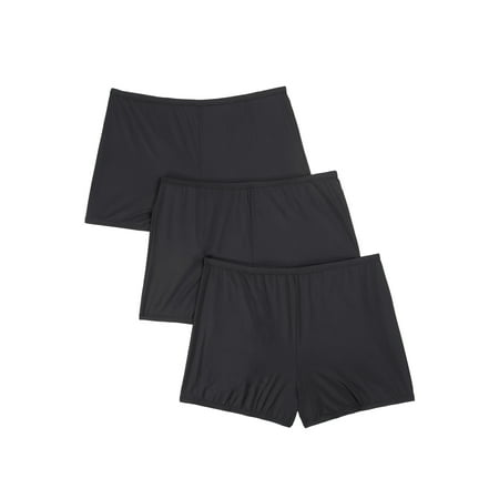 Comfort Choice Women's Plus Size 3-Pack Stretch Microfiber Boyshort Underwear