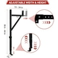 thumbnail image 3 of Yesurprise Pickup Truck Ladder Rack | 19"-34" Adjustable Width 250 LB. Load Steel Truck Rack Heavy Duty Truck Bed Ladder Rack for Kayak, Surfboard 2 Pack, 3 of 6