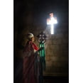 thumbnail image 2 of Cavalli, Giovanni 11x14 Black Ornate Wood Framed with Double Matting Museum Art Print Titled - A Priest In Lalibela, 2 of 4