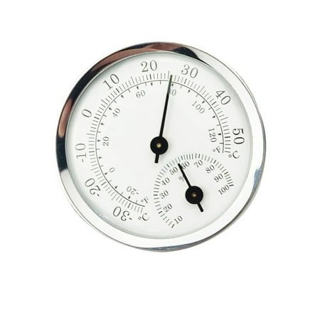 

Micro Pointer Thermohygrometer Temperature Gauge Household Indoor Hygrometer Silver