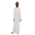 thumbnail image 2 of Aislor Girls Dance Drapey Tunic Tank Pullover Celebration of Spirit Capes Dancewear Chiffon Shawls Shrugs White 10, 2 of 7