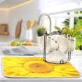 thumbnail image 5 of FREEAMG Dish Drying Mat Big Sunflower Absorbent Dry Mats for Dishes Draining Pad for Kitchen Countertop 16" x 18", 5 of 7