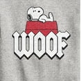 thumbnail image 3 of Peanuts - Woof Snoopy - Toddler And Youth Crewneck Fleece Sweatshirt, 3 of 6