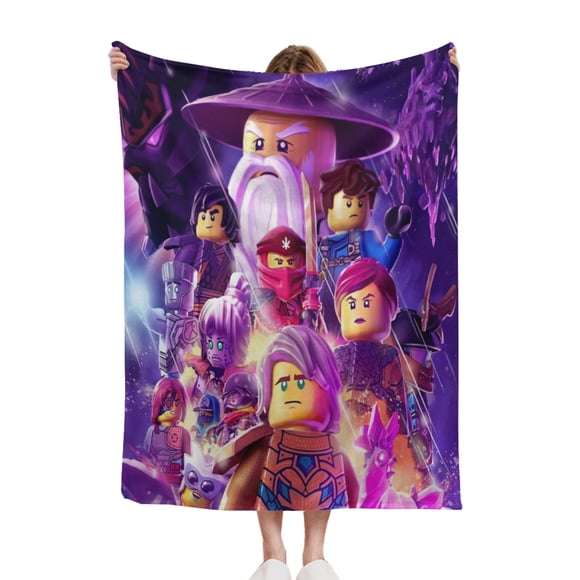 Unisex Ninjago-7 Soft Comfort Flannel Blanket Throw For Sofa Couch Bed Travel Kids Gifts Size 60x80 Inch