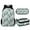 Cactus Alpaca, variant on KUIFORTI Lunch Bag Large Capacity Lunch Bag Backpack Food Container Cooler Bag 3 Pack Bag Set, Cute Sloth