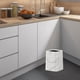thumbnail image 1 of Cesta de basura de mármol, cesta de papel cuadrada, cubo de basura reutilizable moderno, contenedor de basura para baño, dormitorio, cocina, 1 of 8