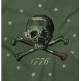 thumbnail image 2 of 1776 Skull Cross Bones Revolution Unisex Plus Fleece Graphic Hoodie Brisco Brands 5X, 2 of 6