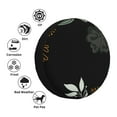 thumbnail image 4 of Waterproof Spare Wheel Cover, Flower's Party Deep Green Adjustable Wheel Cover For Jeep Trailer RV SUV Car, 14 inch, 4 of 8