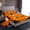 Orange C, variant on Homewish Halloween Pumpkin Lantern Print Twin Sheets,3D Initial Letter D Bedding,3pcs,1 Fitted Sheet and 1 Pillowcase