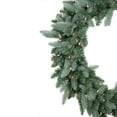 thumbnail image 2 of Northlight Real Touch™️ Pre-Lit Washington Frasier Fir Artificial Christmas Wreath - 48" - Clear, 2 of 7