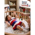thumbnail image 3 of Cenuakty Kids Girls Summer T-Shirt Dress Red 6M 12M 18M 24M 2T 3T 4T Short Sleeve A-Line Dress for Toddler 4th of July Clothes, 3 of 9