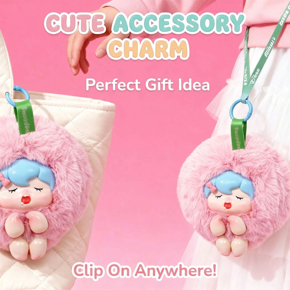 Fruit Party Series Mystery Blind Box - Cute Fruit Plush Keychain Bag Charm, Soft Stuffed Toy for Girls & Collectors, Surprise Gift (Random Style)