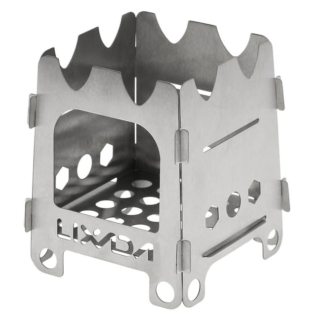 Lixada Titane Extérieur Camping Portable Ultraléger Pliant Bois Poche Camping Pêche Randonnée