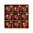 thumbnail image 4 of Fwttom Christmas Ball Ornaments, Fashion Christmas Ornaments Set for Xmas Tree, Christmas Tree Ornaments for Wedding Party Christmas Decorations, 9pcs Fashion Holiday Gifts, 4 of 4
