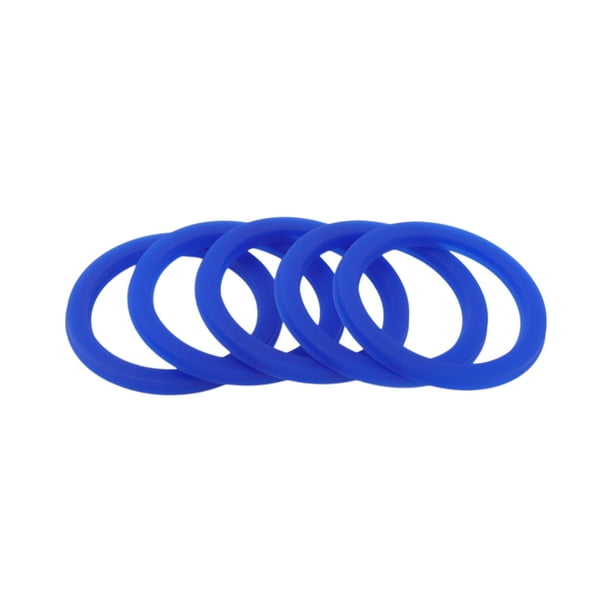 Sello de Aceite Universal UN Lip Sello Anillo Sello de Eje Rotativo 40x50x4mm Alta Presión TPU Azul 5 Pcs