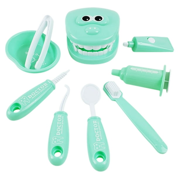 BRIGHTFUFU 1 Juego de juguete para juego de imitación, equipo de dentistas, juguete para juego de imitación
