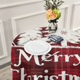 thumbnail image 6 of BZSMCE Round Tablecloth Cute Christmas Reindeer Pattern Tableclothes, 6 of 8