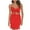 Red, variant on Lovskoo Summer Dresses for Women 2024 Spaghetti Strap Bow Tie Knot Cut Out Sleeveless Ruffled Hem Bodycon Club Party Evening Dresses Mini Dress Black L