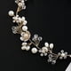 thumbnail image 5 of Encanto mujeres novia tocado flores hechas a mano con cuentas tocado de boda adornos diadema correa para el cabello joyería, 5 of 5