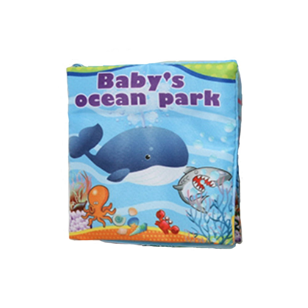 Manfiter Baby Bath Books, Nontoxic Fabric Soft Baby Cloth Books, Early