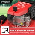 thumbnail image 2 of SYNGAR 209CC 4-Stroke Lawn Mower, 21 inch 3-in-1 Gas Powered Self Propelled Lawn Mower with Motor Oil and Bag, 5 Heights Adjustable, Cordless Self Propelled Grass Mower for Patio, Garden, Yard, Red, 2 of 7