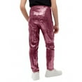 thumbnail image 3 of Maean Boys Girls Sequin Pant Sparkly Straight Leg Fashion Leggings Pants Party Prom Dancewear Trousers, 3 of 5