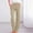 Beige, variant on Aloohaidyvio Plus Size Pants for Women No Boundaries Womens Casual Solid Elastic Loose Pants Straight Wide Leg Trousers
