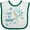 White and Green, variant on Inktastic Let It Snow Snowman Boys or Girls Baby Bib