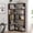 B-Ox Blood Red, variant on Resenkos 35.43 Inch L Type Corner Storage Bookcase, Anti Collision Exhibit Rack with Adjustable Layer Height and Anti Tipping Tool, Multi Scene Storage Organizer for Home Office, Ox Blood Red