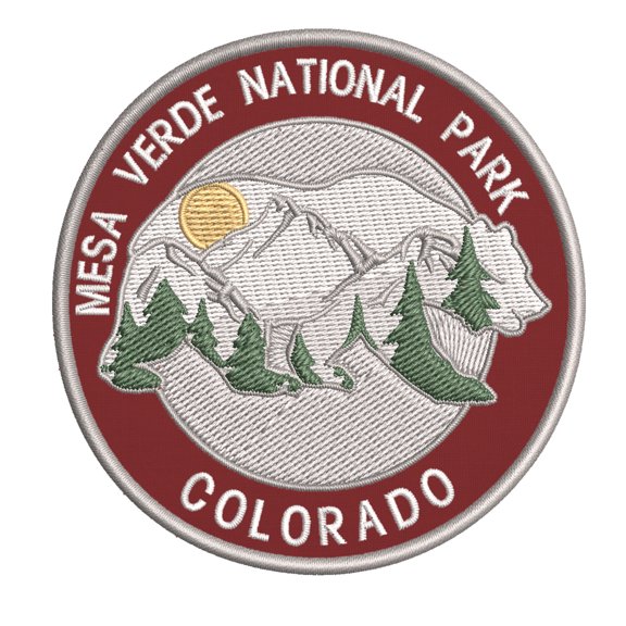 Wander Often! Mesa Verde National Park, Colorado 3.5 Inch Iron Or Sew On Embroidered Fabric Badge Patch Seek Adventure, National Park Iconic Series