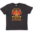 thumbnail image 3 of Inktastic This Little Turkey is Going to be a Big Brother with Orange Text Youth T-Shirt, 3 of 5