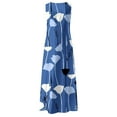 thumbnail image 4 of Birdeem Robe d'Été Sans Manches à Col Rond avec Poche pour Femmes, 4 of 5