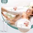 thumbnail image 4 of 300 Pcs Rasoirs Jetables en Vrac pour Hommes Femmes Emballés Individuellement en Acier Inoxydable Hôtel Invité Rasoirs de Rasage Sécurité Lames Doubles pour Maison Voyage Usage à la Maison Portable, Blanc, 4 of 7