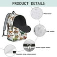 thumbnail image 4 of Cute Dinosaur Pattern Backpack for School,Cute School Bag,Schoolbag with Adjustable Shoulder Straps & Padded Back,15.7"x11.8"x5.5", 4 of 5