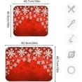 thumbnail image 3 of SKYSONIC Christmas Dish Drying Mat for Kitchen Counter,Snowflake Santa Xmas Tree Ultra Absorbent Reversible Microfiber Dishes Drying Rack Pad Heat-resistant Mats 16x18in, 3 of 7