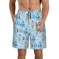 thumbnail image 1 of Fotbe Cartoon Rocket With Space Trajes de Baño Estampados para Hombre, Shorts de Verano de Secado Rápido, Ropa de Playa, Bañadores-Large, 1 of 6